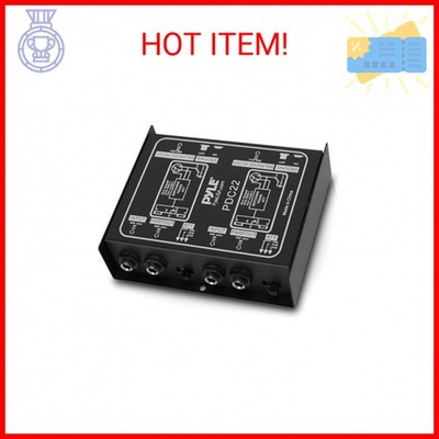 PYLE-PRO Premium Direct Injection Audio Box - Passive DI Unit Hum Eliminator w/ 