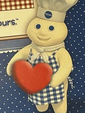 🔥 VTG Pillsbury Recipe Keeper Notebook Pocket Dividers Magnets Notepad Baking