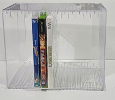 STORi Stackable Clear Plastic DVD Organizer with Rubber Feet