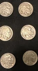 Buffalo Nickels 5 Cents lot of 6 Various Dates Circulated Condition