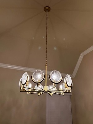 High-End Kohler Chandelier Brushed Moderne Brass (Gold) 29380-CH10B-2GL Arendela