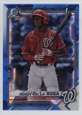 2021 Bowman Sapphire Edition Chrome Prospects Jeremy De La Rosa #BCP-25 1pf0