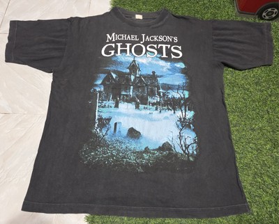 Vintage 90s Michael Jackson Ghosts T-Shirt Stephen King Film Promo