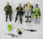 J-584 VINTAGE 1980'S HASBRO GI JOE ACTION FIGURES RIP CORD DEEP SIX ETC