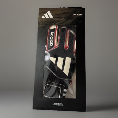 Adidas U.S Size 7.5 Tiro GL Pro Goalkeeper Gloves Black/White/Red Soccer NEW