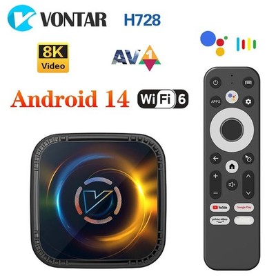 VONTAR H728 Android 14 TV Box Allwinner H728 Octa Core Cortex A55 Support 8K T