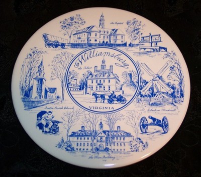 The Capitol - Colonial Williamsburg, VA -Trivet Tile Art 6x6 Inches, Cork Bottom