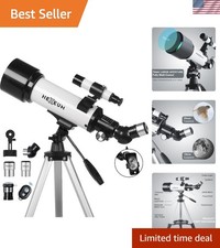 Kids Adults Telescope 70mm Aperture 500mm Focal Refracting Portable Astronomy