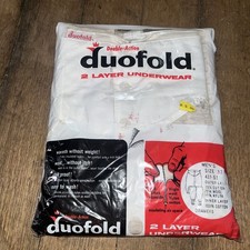 Vintage Duofold Men's Thermal Underwear Pants Base Layer Gray White Sz 32