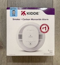 Détecteur de fumée et de monoxyde de carbone Kidde AA à piles avec voyants d'avertissement LED