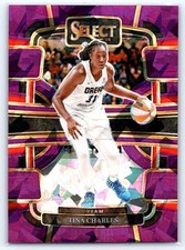 2024 Panini Select WNBA #83 Tina Charles Prizms Purple Ice #/149 Atlanta Dream