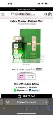 Patek Maison Prisme Vert Eau de Parfum Spray, Unisex, 3.0 oz