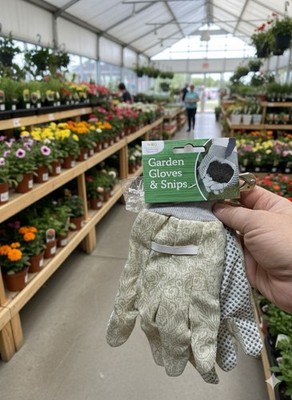 W&G Gartenhandschuhe & Werkzeugset - Blumenmuster Schutz Arbeitshandschuhe - Neu