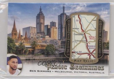 2021 Upper Deck Goodwin Champions Heroic Beginnings Map Relics Ben Simmons b3q