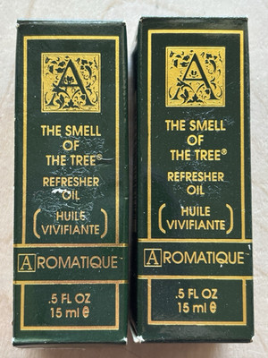 Aromatique The Smell of the Tree Refresher Oil .5 fl oz Bottles LOT of 2