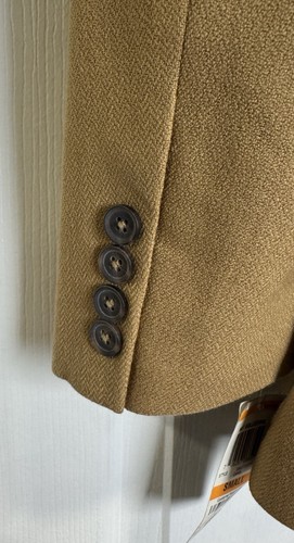 New Clearance $250 Tasso Elba Ho7 Collection Camel Tan Men's Blazer Sport Coat S - Picture 4 of 4