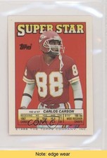 1988 Super Star Sticker Back Cards ( 45; 248) Carlos Carson Mike Quick READ 0b7
