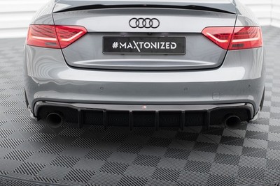 Maxton Design Heckansatz Diffusor passend für Audi S5 / A5 S-Line 8T FL (Einzela