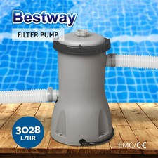 Bestway Pool Pump Cartridge Filter 800GPH 3028L/H Flowclear Filters Cleaner