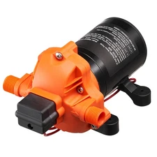 12V Diaphragm Pump 1.8GPM 6.81 L/min 3-Chamber Water Pump Pressure Switch