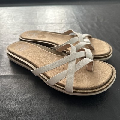 Bass Sunjuns Sharon Sandals Womens Size Leather Comfort Slides Shoes  925