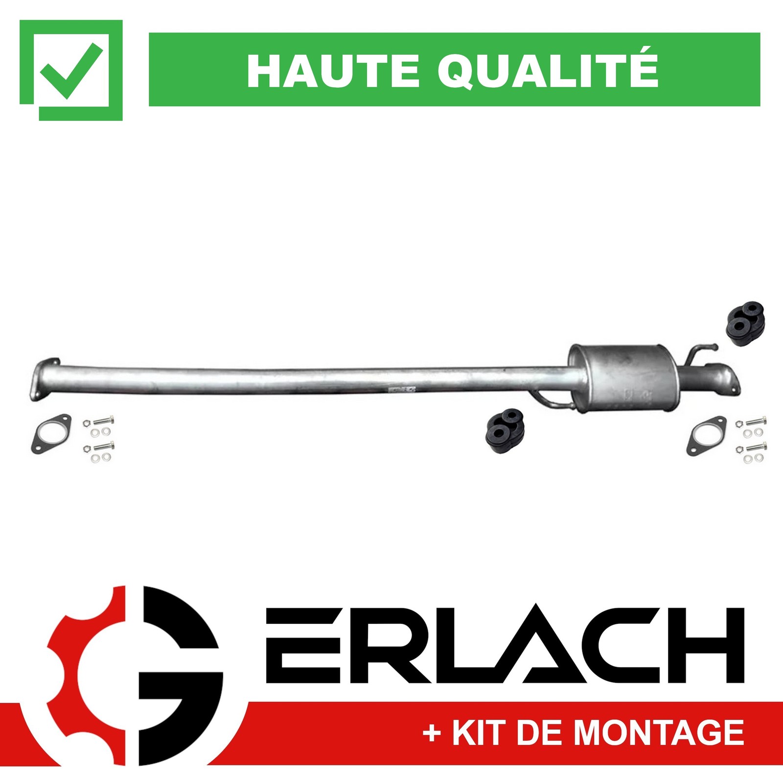 Silencieux intermédiaire pour réparation échappement Tucson Sportage 2.0 CRDI