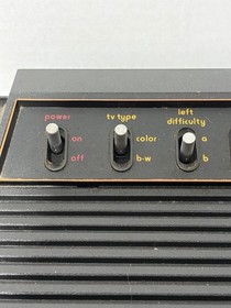 1978 Retro Atari 2600 'Light Sixer' Six Switch Console, w/ 2 games!