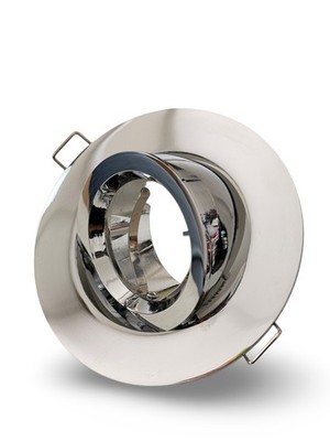 GU10 Strahler Leuchte Chrom Scoop Downlight LED Einbaustrahler gerichtet neigbar Decke