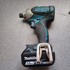 Makita BTD14 Impact driver 18v BARE Belt Clip 0-3200min plus battery 3.0 ah