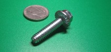 Flanged Serrated Bolt, Grade 5 Steel, Zinc FT, 1/4"-20 x 1.0" Length, 50 Pc