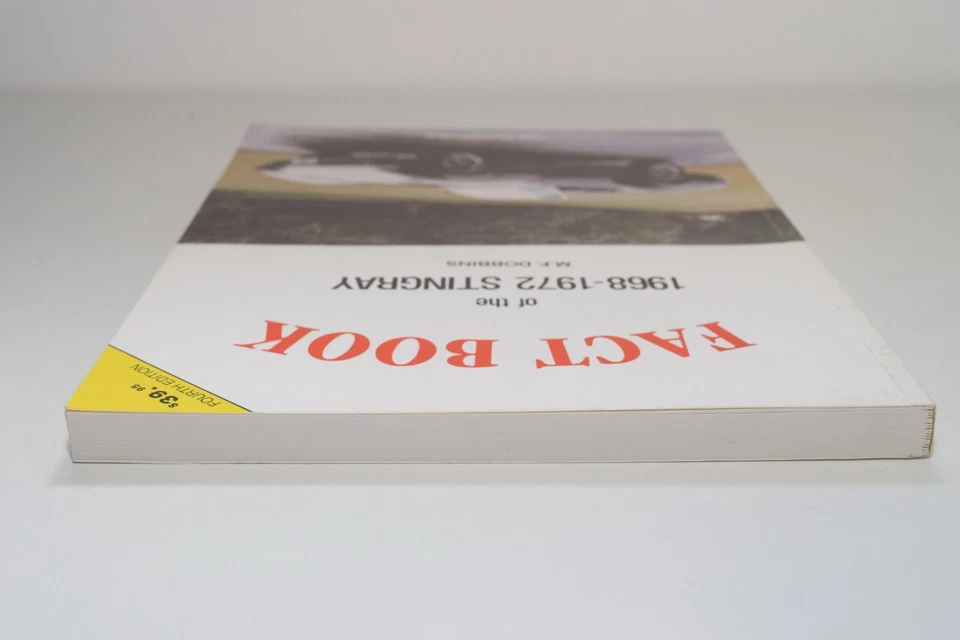 B14 1:1 CHEVROLET CORVETTE FACT BOOK QUARTA EDIZIONE 1968-1972 STINGRAY DOBBINS - Immagine 3 di 4