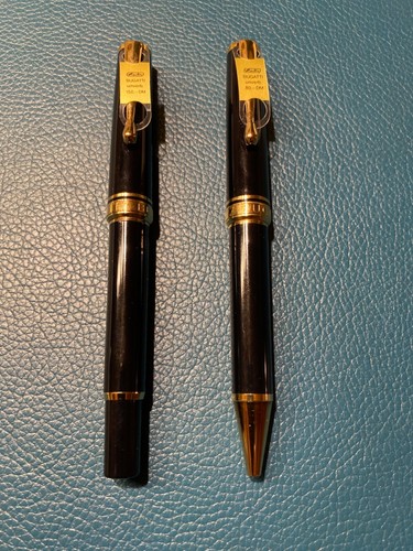 HERLITZ BUGATTI Schreibset aus Kugelschreiber + Füllfederhalter m. 585 Goldfeder - Bild 4 von 11