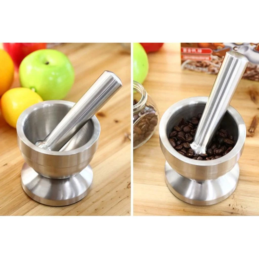 Stainless Steel Set Garlic Spice Grinder Bowl