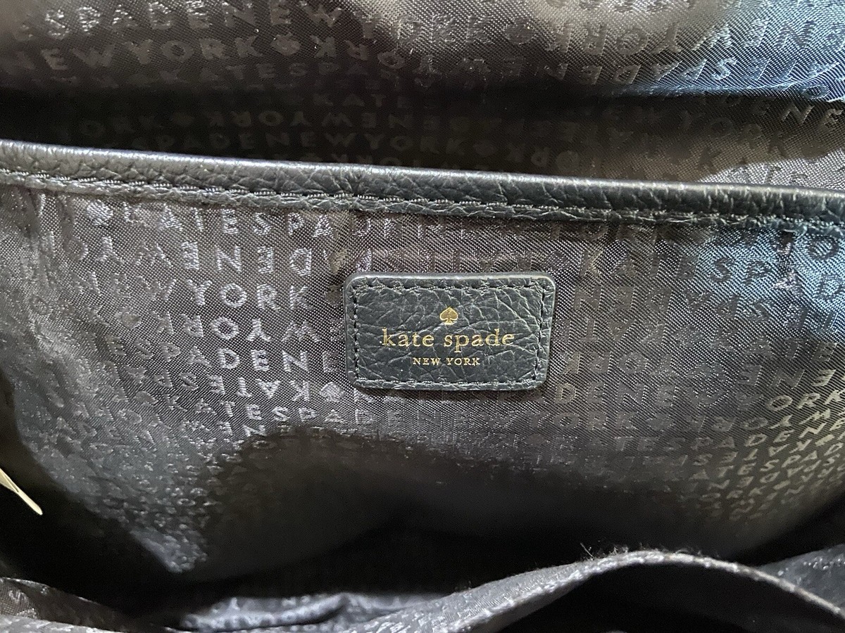 KATE SPADE NICOLE LARCHMONT Avenue BACKPACK BLACK Pebbled 