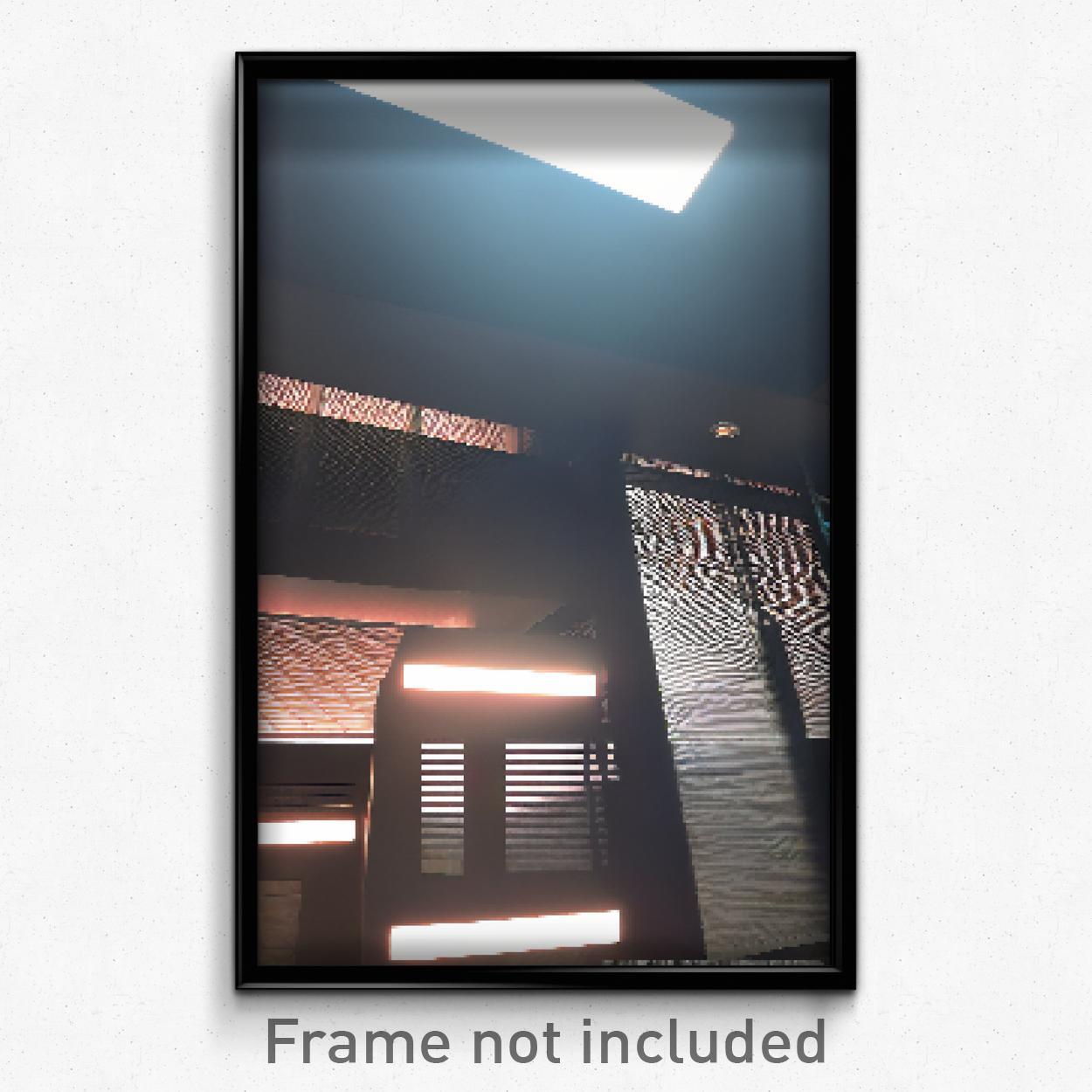 Pixel Art Poster - Modern Kingdom (8 Bit Psychedelic Trippy Video Game Print)