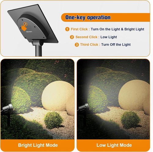 2/4 Stück LED Solarleuchte Solarlampe Außen Gartenstrahler Warmweiß Mehrfarbig - Bild 50 von 117