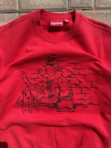SUPREME Dice Crewneck Medium Red / Black - Picture 3 of 5