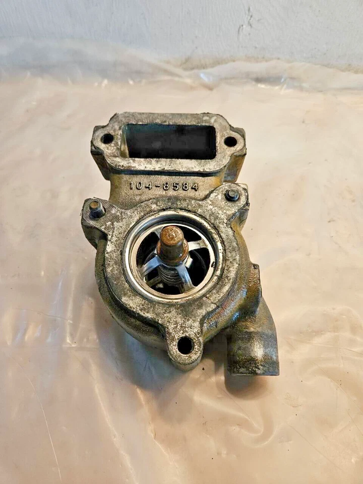 CAT 3406E 14.6L Caterpillar Diesel Engine Thermostat Housing 1048584 OEM - Image 2 of 4
