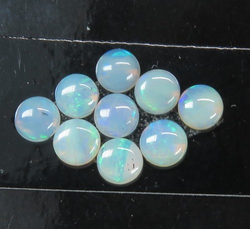 Australian White/Precious Opal 3.6 mm Coober Pedy Natural 9 Stone Parcel - Picture 4 of 6