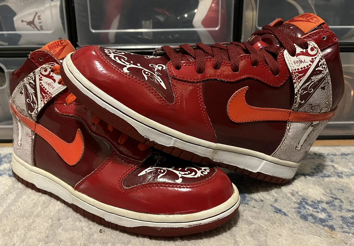 Nike Dunk High Collection Dontrelle Willis RED Size 8.5 313599 681