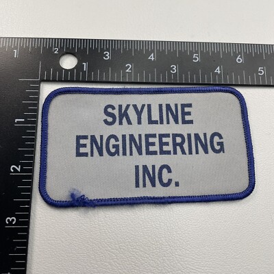 Vtg SKYLINE ENGINEERING INC. Uniform Patch 00XL