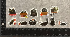 Lot of 11 Assorted Cat Stickers