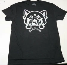 Authentic Aggretsuko Aggressive Retsuko Sanrio Black & Metallic RARE T-Shirt