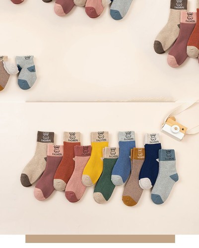 5 Pairs Kids Baby Toddler Socks Cartoon Breathable Crew Socks for Boys & Girls - Picture 11 of 24
