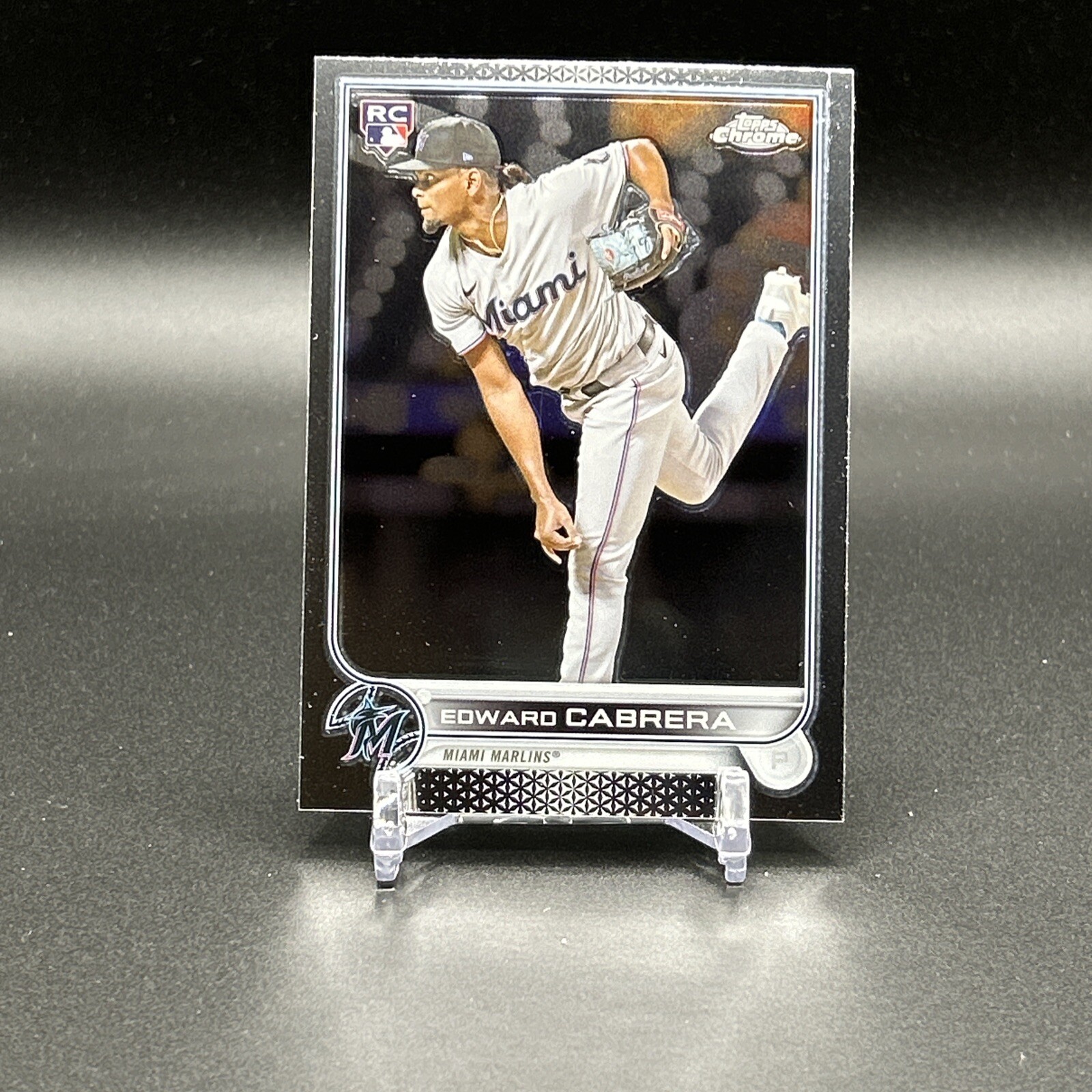 2022 Topps Chrome Base #64 Edward Cabrera - Miami Marlins