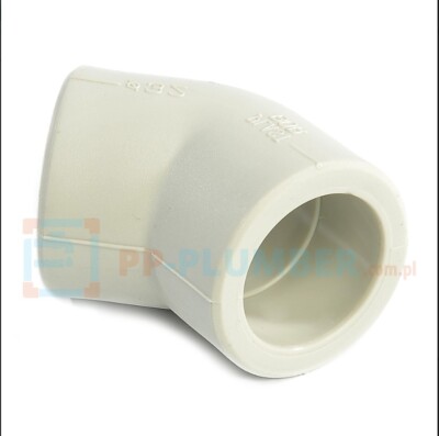 PPR Fittings: Bogen 45 grad, 20 mm. Rohr Schweißtechnik PP-R