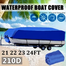 NEVERLAND Pontoon Boat Cover Waterproof Outdoor Anti-UV Dust Rain Heavy Duty