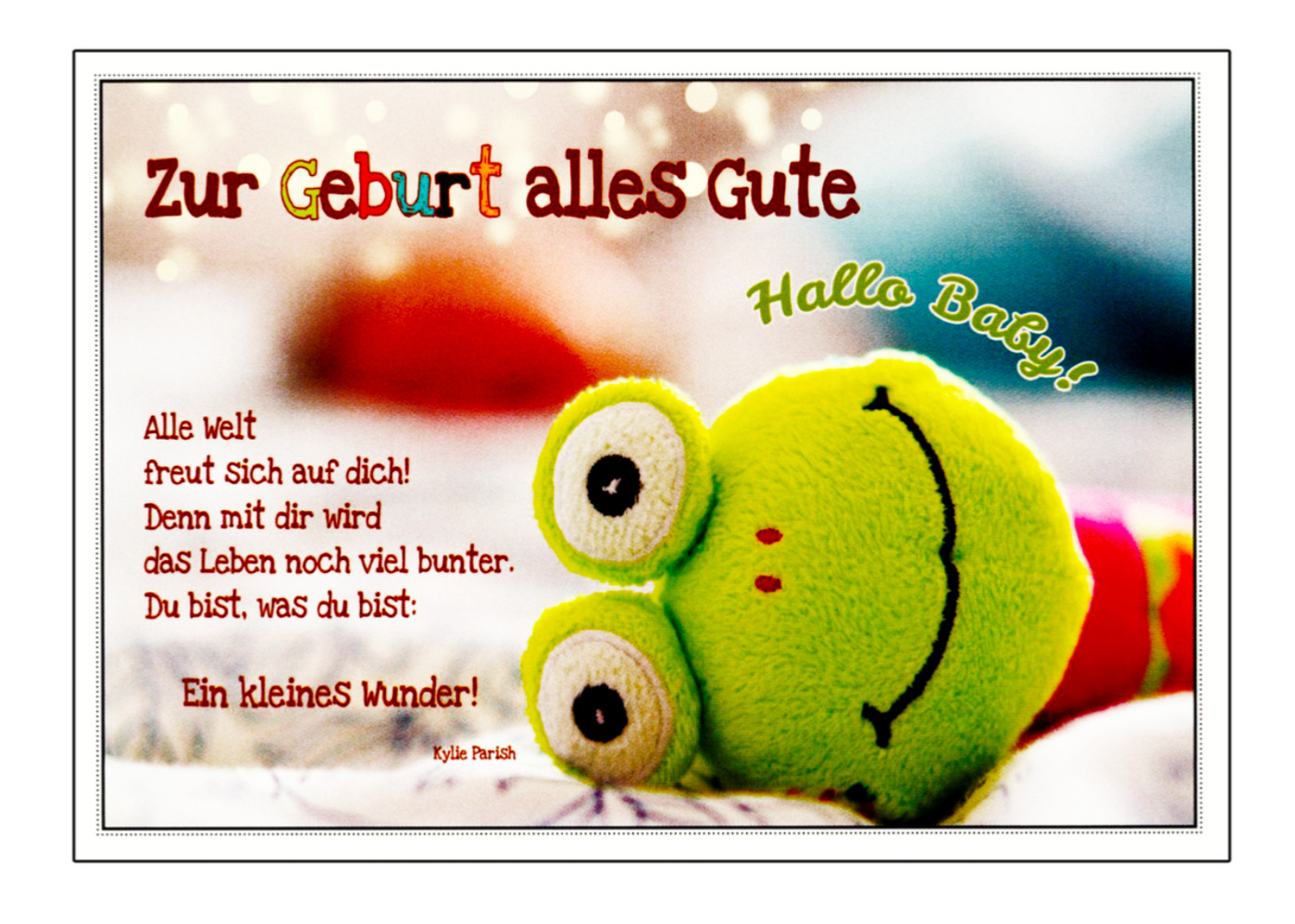 Geburt Glückwunschkarte Baby Mädchen Junge Spruch Nachwuchs Entbindung Grußkarte