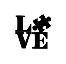 Vinyl Car Decal Sticker - Autism Awareness Love Puzzle Piece