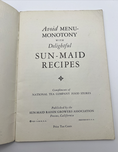 Avoid Menu-Monotony With Delightful Sun-Maid Recipes 1932 - Picture 3 of 8